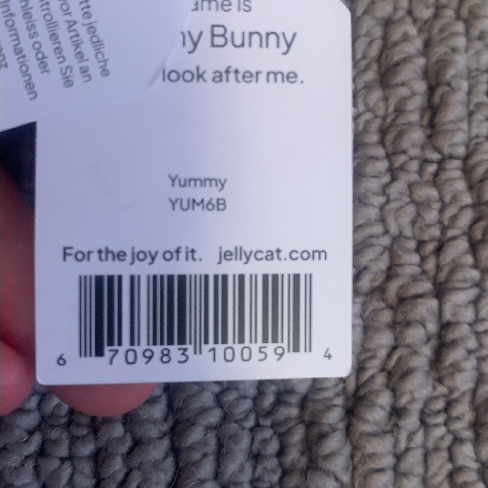 Jellycat yummy bunny NWT! - Picture 8 of 8